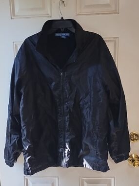 Men's Black Zip-Front Jacket